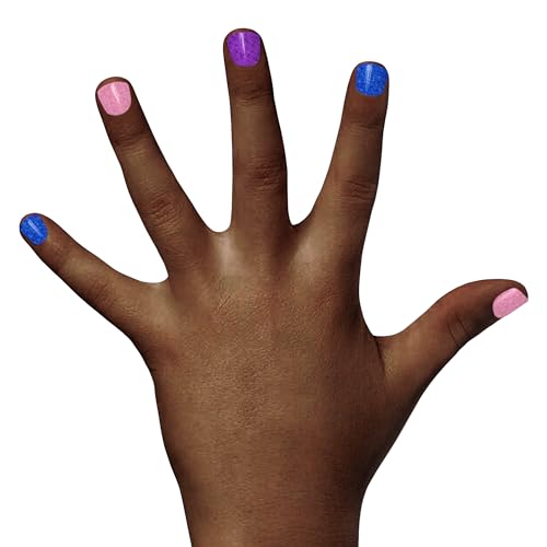 Piggy Paint | 100% Non-Toxic Girls Nail Polish | Safe, Cruelty-free, Vegan, & Low Odor for Kids | Shimmer & Sparkle (3 Polish + Nail Art Gift Set)