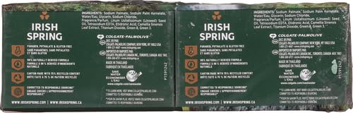 Irish Spring Moisture Blast Deodorant Soap | 12-Hour Freshness | 3.7 oz Bar (12 Pack)