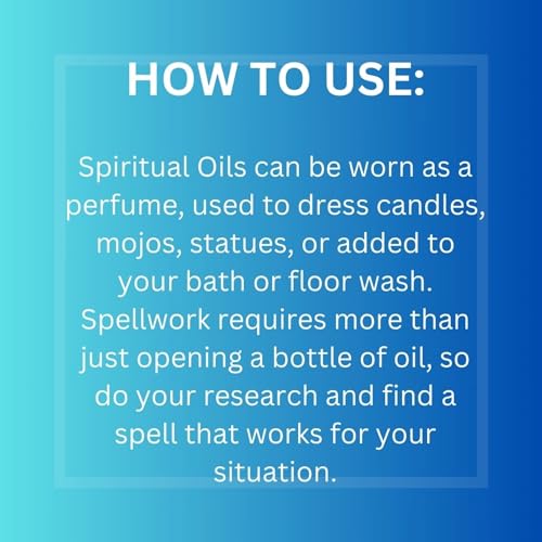 SESHAT Egyptian Spiritual Oil (aceite) for Hoodoo, Voodoo, Santeria, Wicca, Rootwork, & Spells