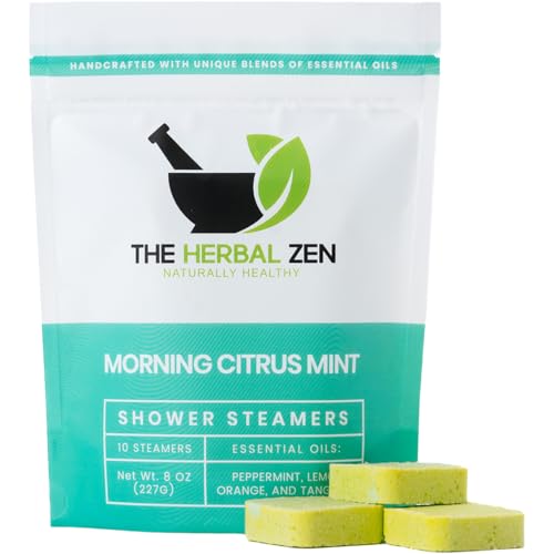 Citrus Shower Steamers Aromatherapy with Essential Oils, Made in the USA Shower Bombs, Shower Bomb Aromatherapy, Gifts for Women, Spa Day Gifts, Self Care Gift, Birthday Gifts, Mothers Day Gift