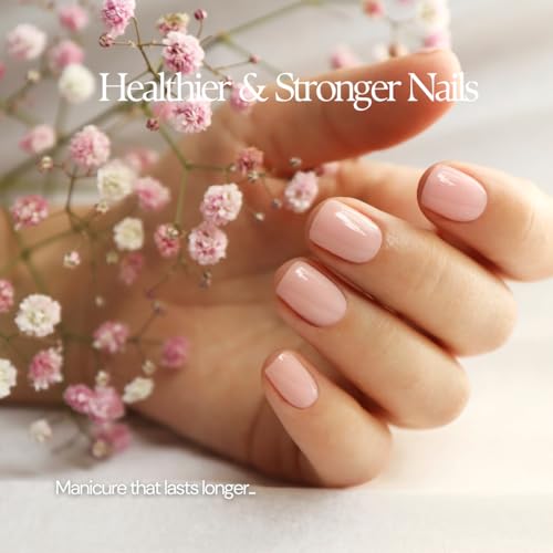 karma organic Base Coat and Top Coat 2 in 1 Nail Polish, Dip Powder & Polygel Base activator, Long Lasting Clear Nail Enamel, Nail Polish Strengthener - (0.43 FL oz)