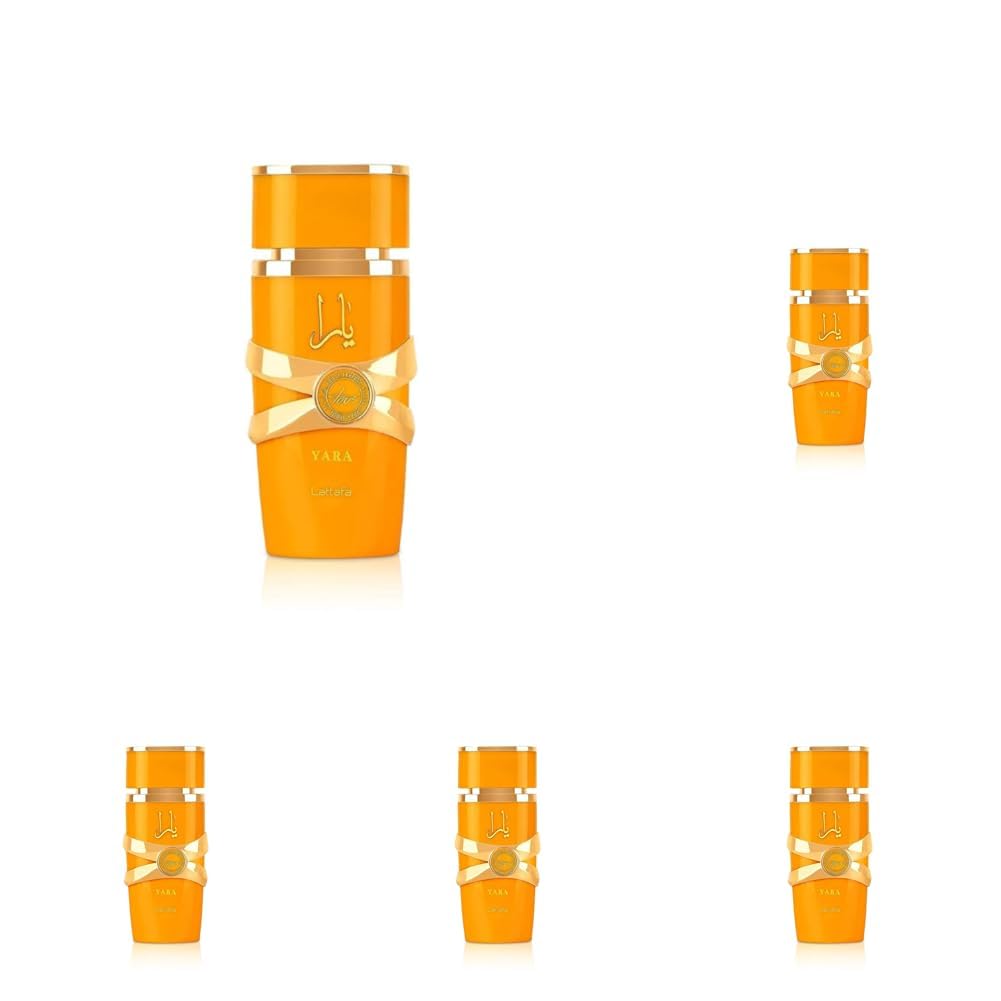Yara Tous Eau de Parfum Spray for Women | 3.4 Oz | Pack of 4 | Lattafa