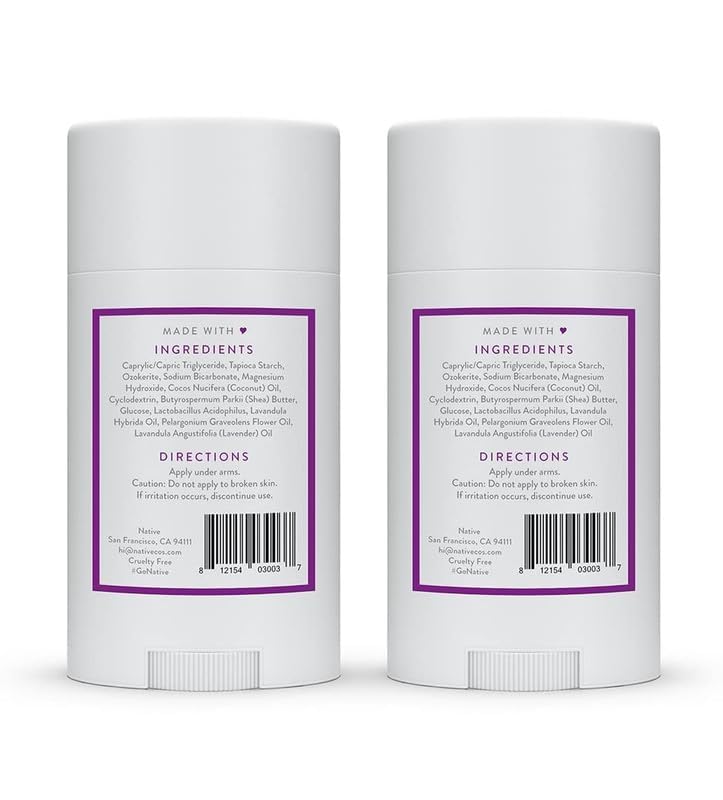 Native Deodorant | 72-Hour Odor Control | Aluminum-Free, Coconut & Vanilla, 2-Pack