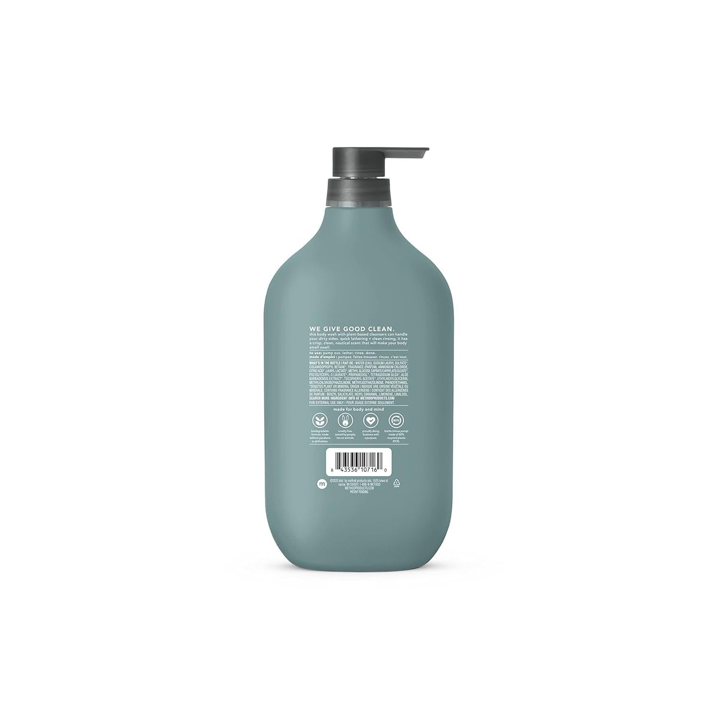 Method Body Wash | Simply Nourish | Biodegradable & Paraben-Free | 28 Oz