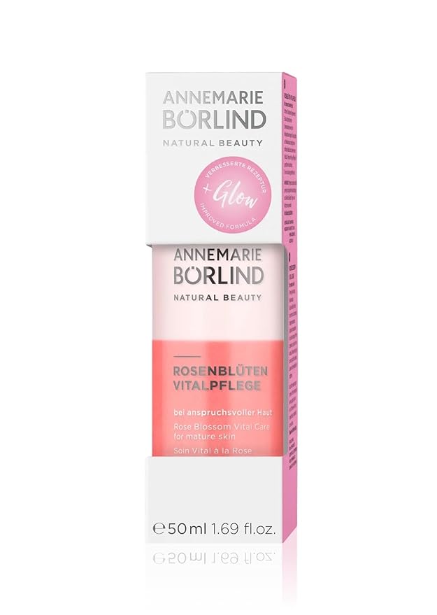 ANNEMARIE BÖRLIND – Rose Blossom Revitalizing Care – Sustainably Sourced Anti-Aging Face Serum With Valuable Plant Oils for a Vitalized and Smooth Skin – 1.69 Oz