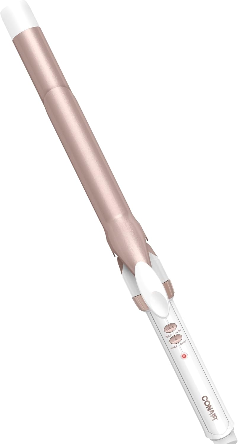 Conair Double Ceramic 1-Inch Curling Iron | Classic Curls for All Hair Lengths