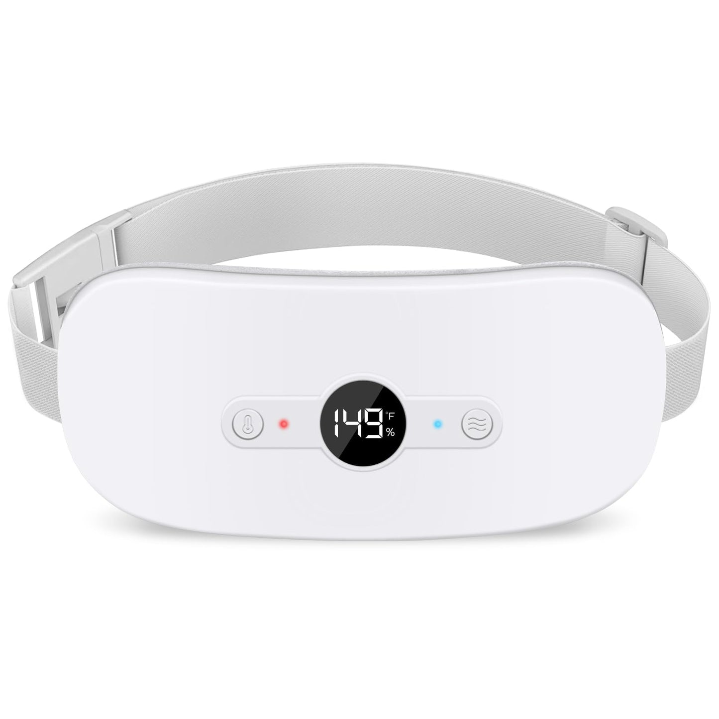 NOWWISH Heating Pad for Period Cramps Pain Relief, Portable Electric Cordless Menstrual Heating Pad Rechargeable with 6 Heat Levels and 6 Massage Modes, Christmas Gifts for Women Teen Girls, Pink