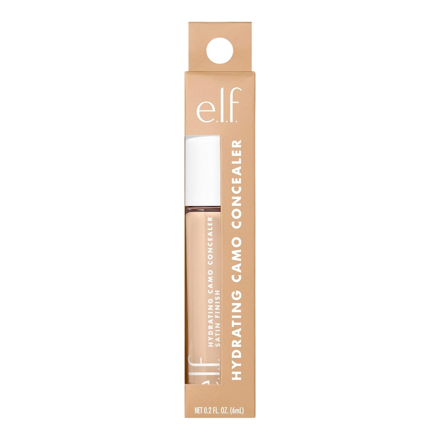 e.l.f. Hydrating Camo Concealer | Full-Coverage, Satin Finish | Vegan, Medium Warm