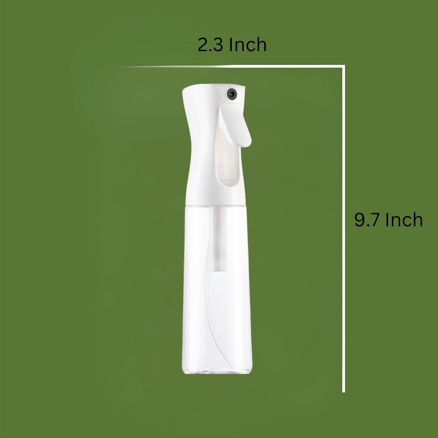 Ultra Fine Continuous Hair Spray Bottle | Black | 10.1 Oz | For Hairstyling & Misting