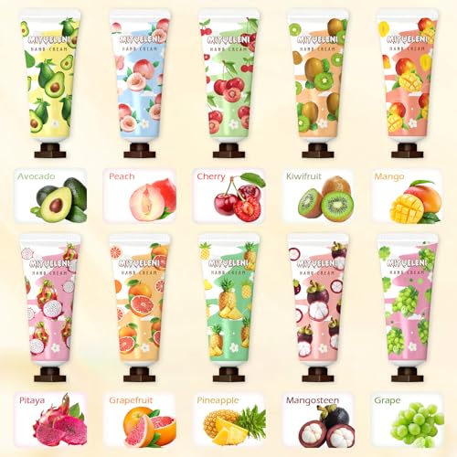 50 Pack Hand Cream Gift Set for Women, Bulk Mini Hand Lotion Teacher Appreciation Gifts, Travel Size Hand Cream for Dry Cracked Hand, Christmas Bridesmaid Lotion Gift Party Favors for Nurse Coworker