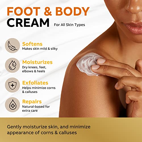 Urea Cream 40 Percent for Feet Maximum Strength, Urea Foot Cream for Dry Cracked Heels Feet Knees Elbows, 40% Urea Foot Repair Lotion 5.3 OZ