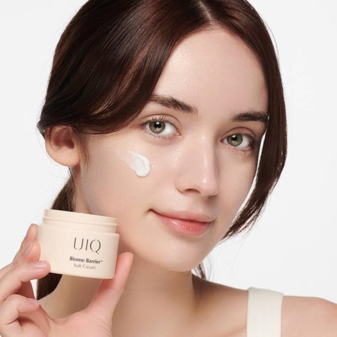 UIQ Biome Barrier Soft Cream, 100 hours lasting hydration, Moisturzing, Fragrance-Free, Skinbarrier Repair, Korean Skin care for Glass Skin, Non-Sticky, Korean skincare, 2.02 fl. oz. (60ml)