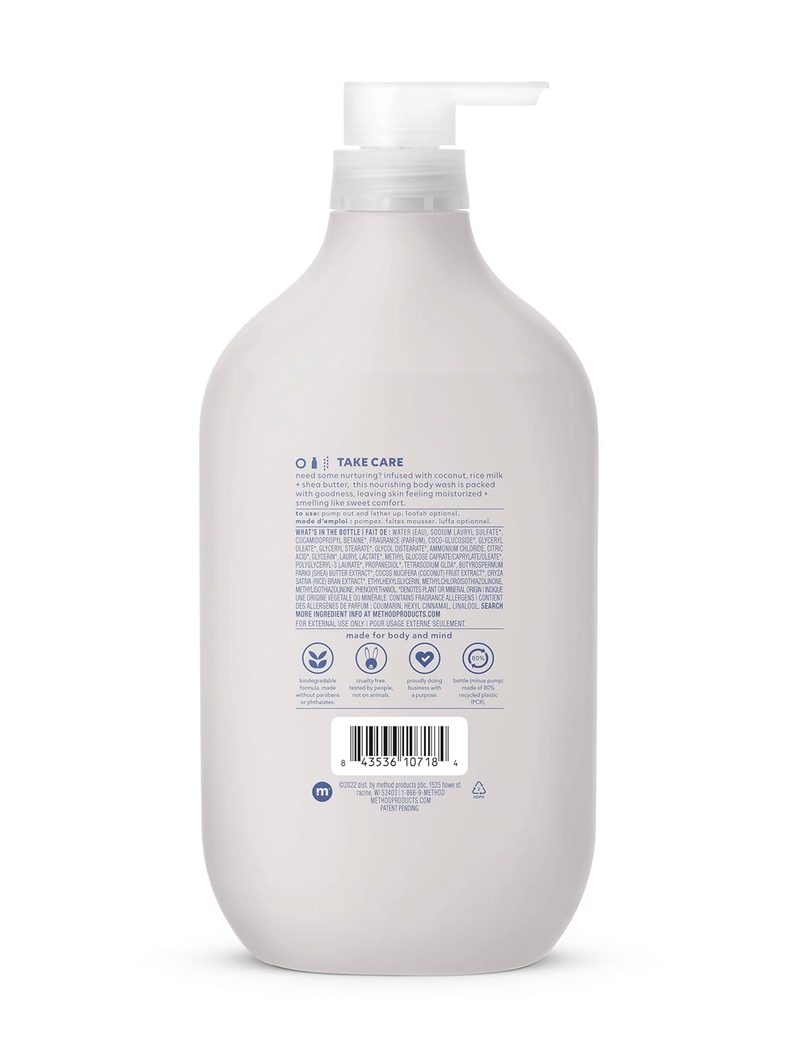 Method Men Body Wash – Glacier + Granite | Paraben-Free, 28 Fl Oz