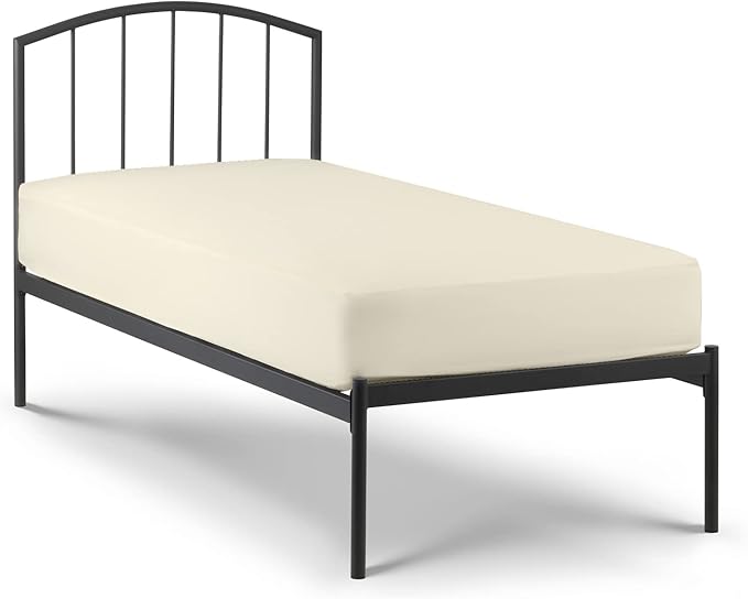 Sheets for Camping Cot Mattress - Fitted Sheet Perfect for Narrow Twin/Cot Size/Rv Bunk/Guest Bed Replacement/30 X 75" Mattress/Camping, Ivory Solid, Cotton Sheets 4 Piece