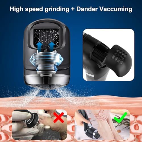 Electric Foot Callus Remover, IPX7 Waterproof Pedicure Kit Rechargeable Calloused Feet Remover Tool with LCD Display, 2-Speed Dual Motors for Efficient Exfoliation of Dead Skin on Feet