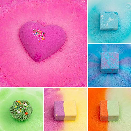 10 Bath Bombs for Kids, Bath Bomb Gift Set, Girls Bubble Bath Natural Bathbombs, Shea Butter Dry Skin Moisturize, Fizzy Spa for Her Mom Women Kid, Birthday Gifts