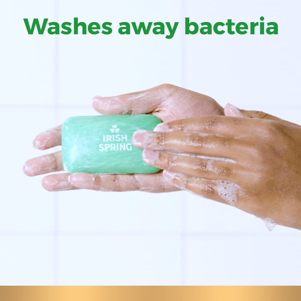 Irish Spring Men's Exfoliating Bar Soap | Fresh & Clean | 24 Pack | 3.7 Oz