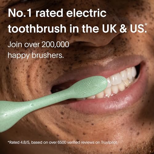 Sonic Electric Toothbrush | 40+ Day Battery | Designed in California | Sustainable Electric Toothbrush for Adults | Travel Toothbrushes | Tooth Brush |Green