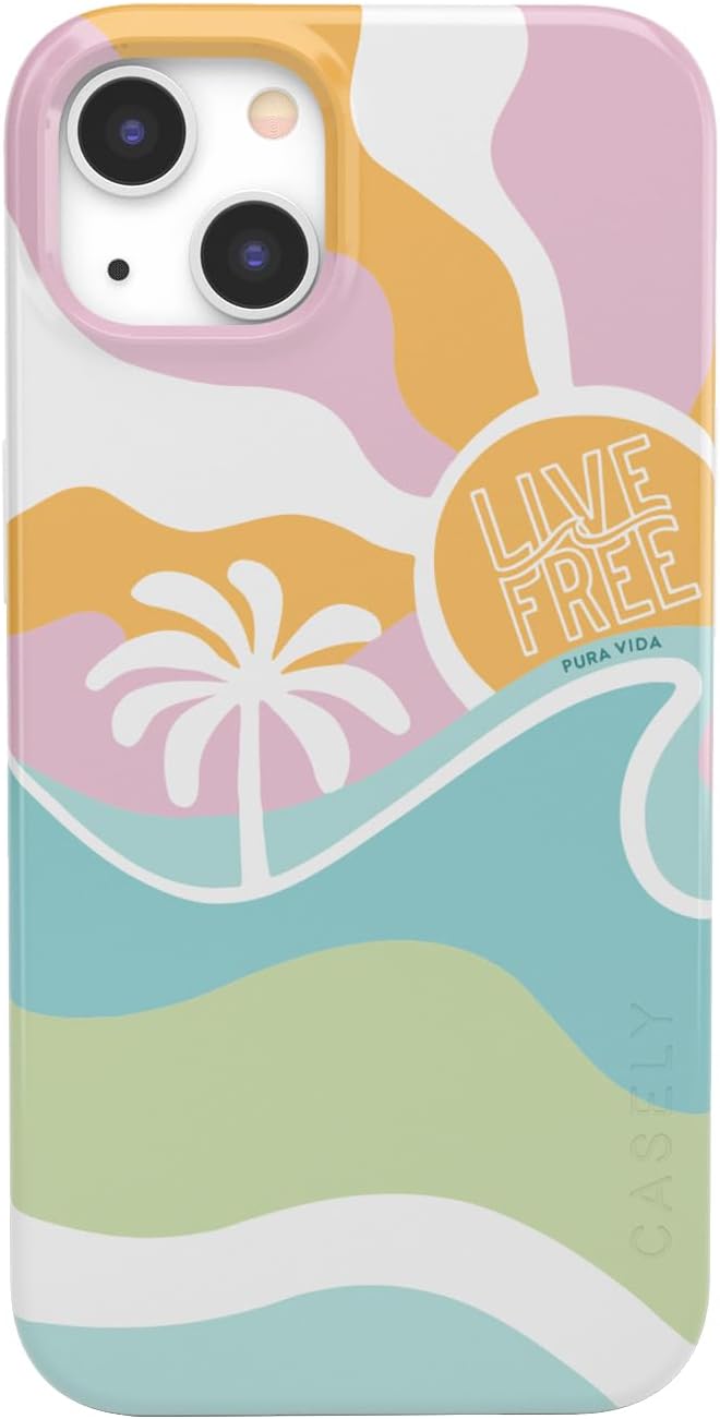 Casely iPhone 13 Case | Field of Flowers | Pastel Floral | Compatible with MagSafe | Classic Ultra Slim Design