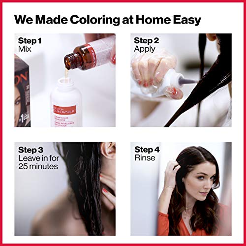 Revlon Permanent Hair Color, Permanent Hair Dye, Colorsilk with 100% Gray Coverage, Ammonia-Free, Keratin and Amino Acids, 51 light Brown, 4.4 Oz (Pack of 3)
