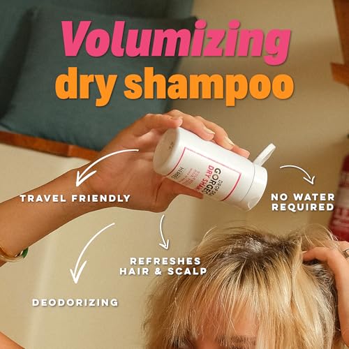 Handmade Heroes Non Aerosol Dry Shampoo Volume Powder 1.8oz, 100% Natural & Vegan For Light and Blonde Hair (2 pc set)