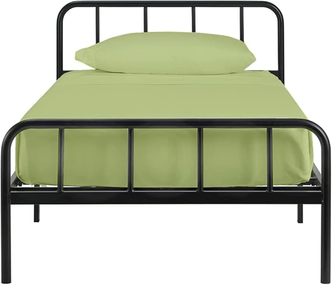 4 PC Sheet Sets 28x75, 100% Cotton Fitted Sheet - Perfect for Narrow Twin/Rv Bunk/Camping Cot/Guest Bed Replacement, Sheets for Cot Bunk Bed-Fits Upto 4-8" Deep Mattress- Sage Solid