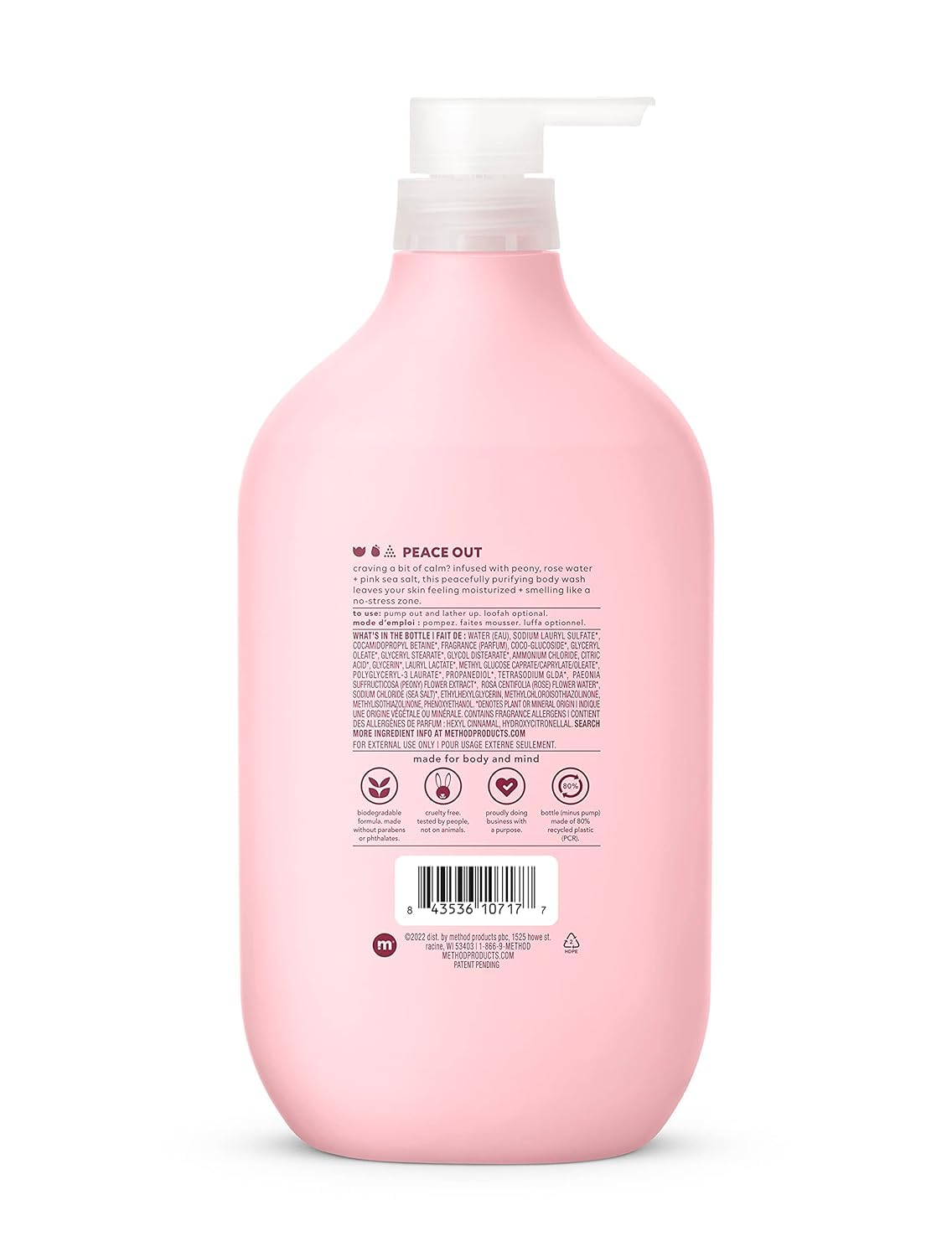 Method Body Wash – Wind Down | Paraben-Free, 28 Fl Oz | Relaxing Clean