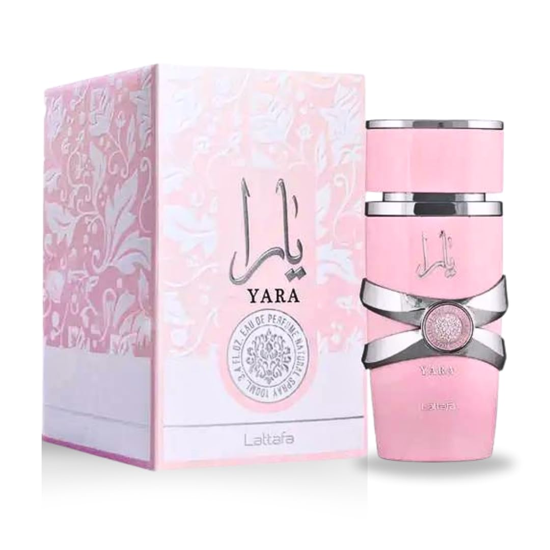 Lattafa Yara Eau de Parfum | Long-Lasting Vanilla & Floral Fragrance for Women - 3.4 Oz