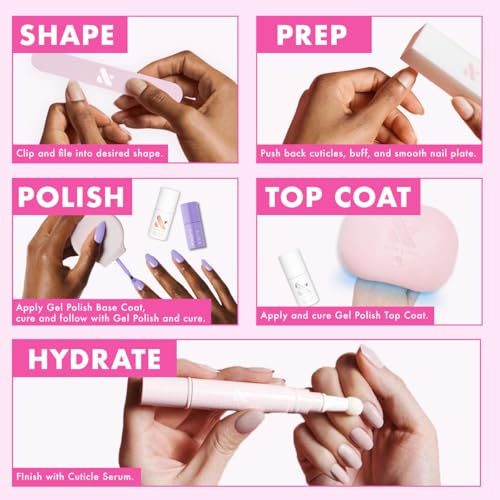 Olive & June Gel Summer Brights Nail Polish Set | 5 Neon Shades: Time to Re-Apply, Cancel My Return Flight, OOO 4Eva, Permanent Vacation, Wish You Were Here | Vegan, HEMA-Free, Cruelty-Free