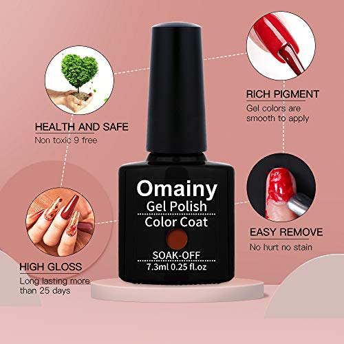 Gel Nail Polish Set -Color Changing Gel Nail Polish Set Purple Blue Pink Red Laverder Wind Red Black Color Changing Gel Polish Soak Off UV LED Thermal Temperature Art (8PC003)
