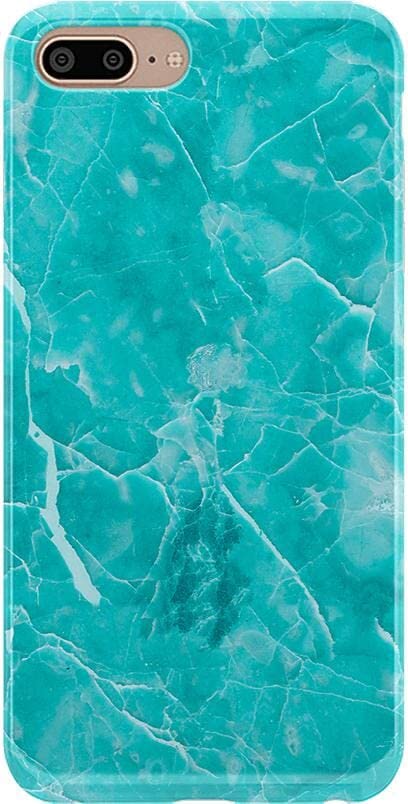 Casely iPhone 6/7/8 Plus Case | Stepping Up | Geo Rose Gold Marble | Classic Ultra Slim Design