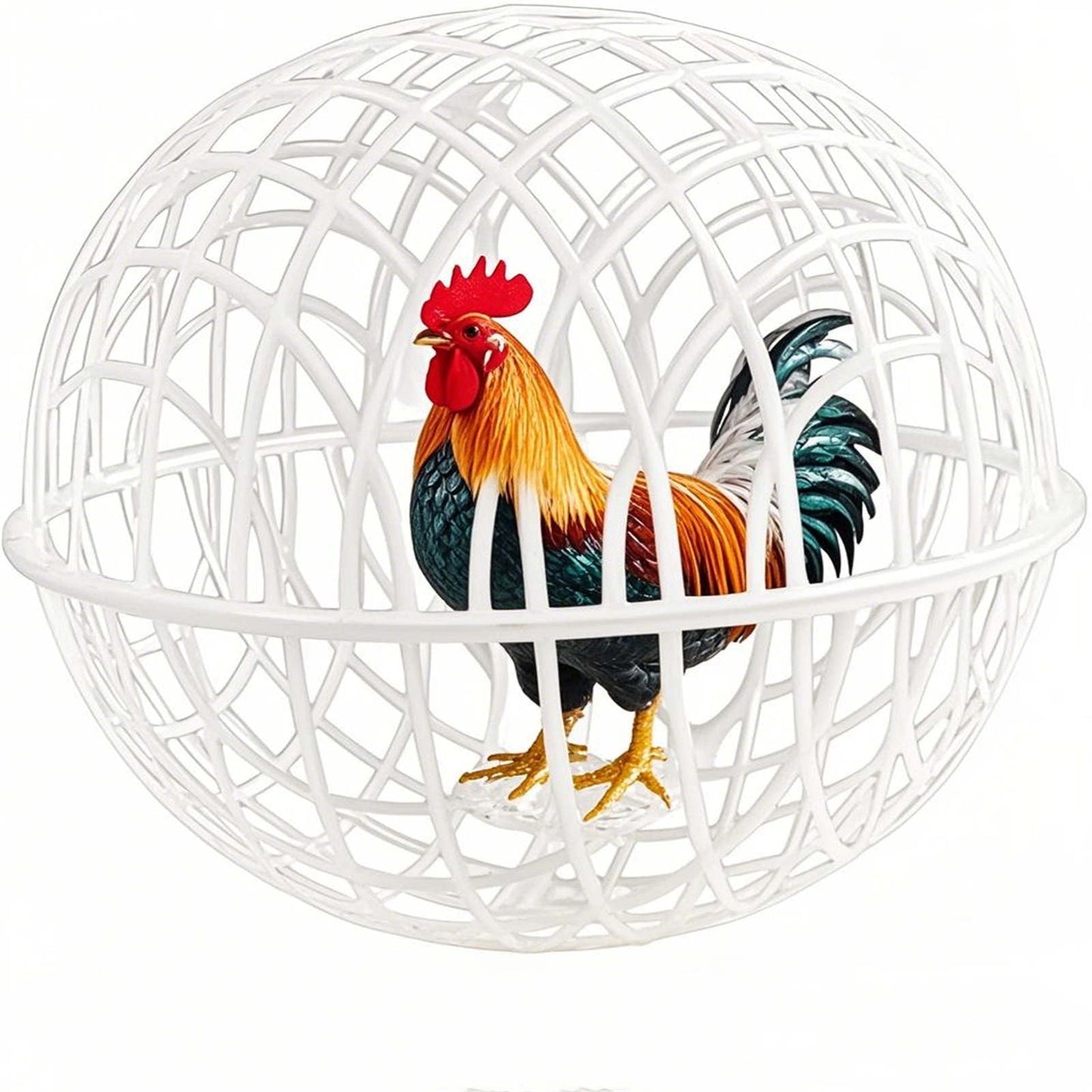 Movable Chicken Coop Ball â 2025 New Round Hutch for Free-Range Poultry â Rolling Cage for Chicks, & Rabbits â Prevents Dog Attacks & Horse Trampling â Outdoor Farm Pet Safety Gift