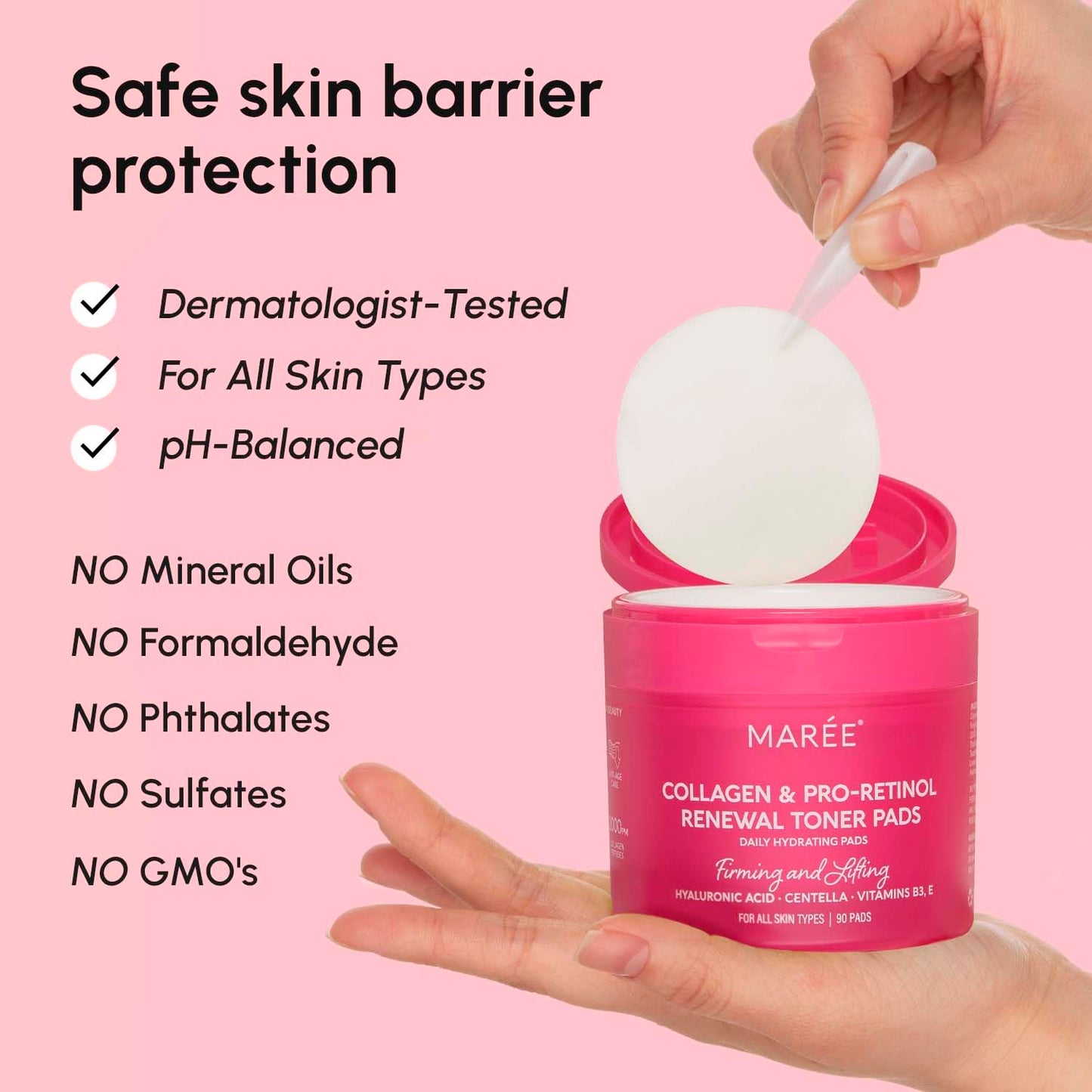 Glycolic Acid Facial Peel | 2-Pack Toner Polishes with Tea Tree Oil & Vitamins