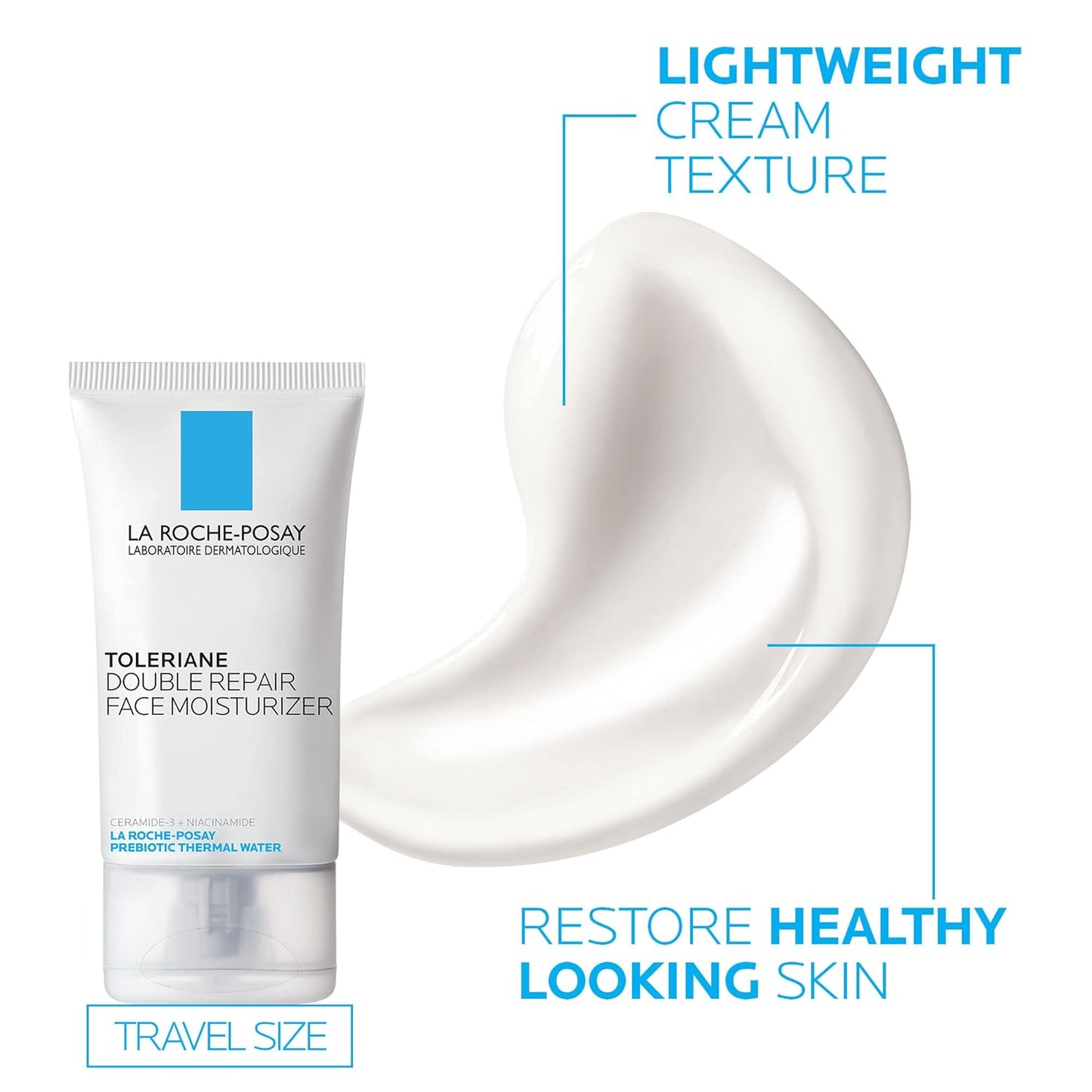 La Roche-Posay Toleriane Hydrating Face Cleanser | Niacinamide & Ceramides | Fragrance-Free for Sensitive Skin