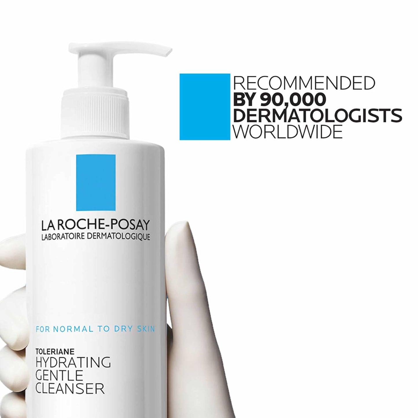 La Roche-Posay Toleriane Hydrating Face Cleanser | Niacinamide & Ceramides | Fragrance-Free, For Sensitive Skin
