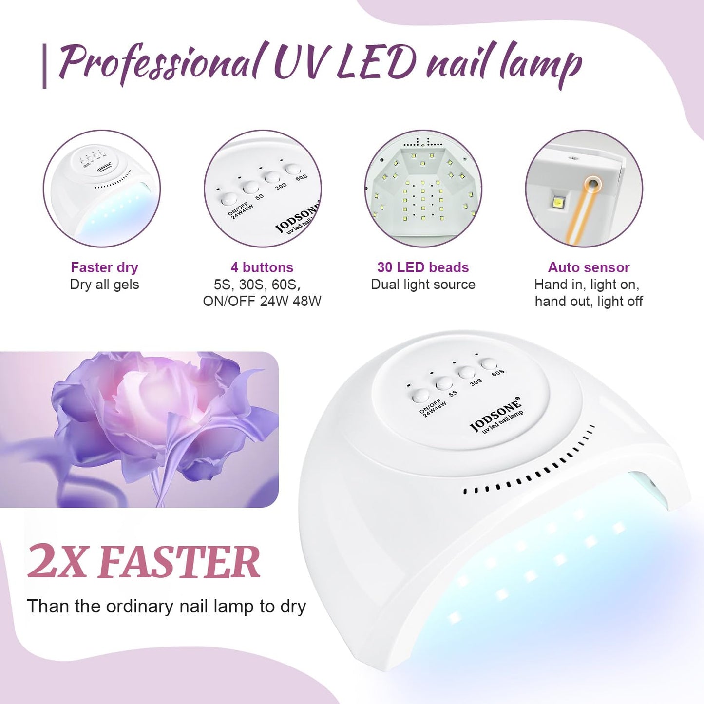 JODSONE Nail Dehydrator & Primer | 4 x 15ml Long-Lasting Easy Application