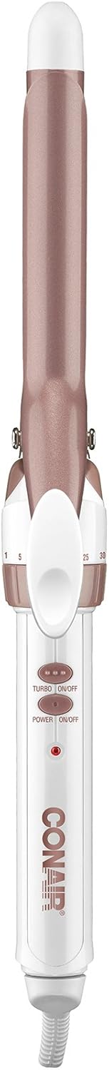 Conair Double Ceramic 3/4-Inch Curling Iron | Tight Curls for Short to Medium Hair