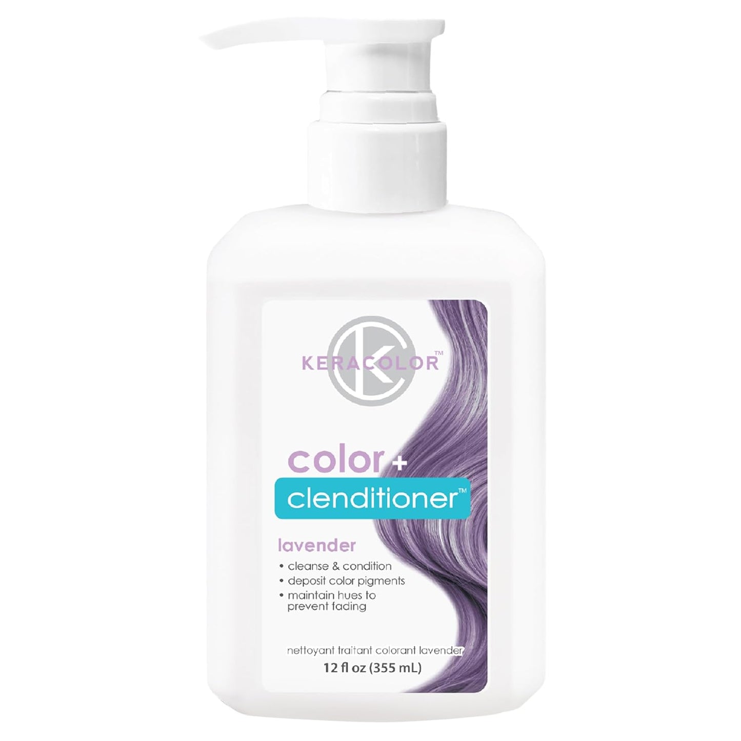 Keracolor Color + Clenditioner | 3-In-1 Color-Depositing Conditioner, 12 Fl Oz