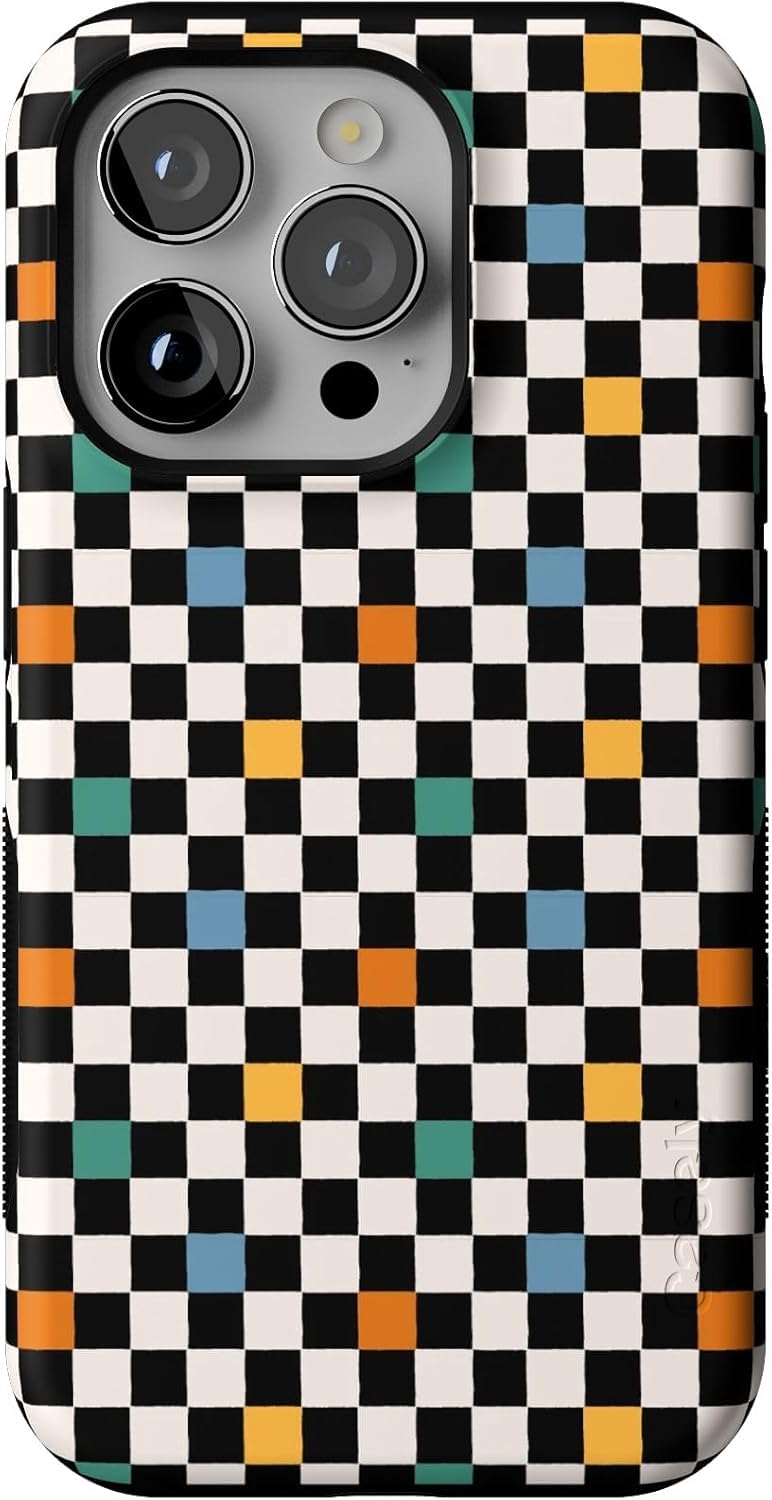Casely iPhone 14 Pro Case | Opposites Attract | Day & Night Mountains | Compatible with MagSafe | Bold Protective Design
