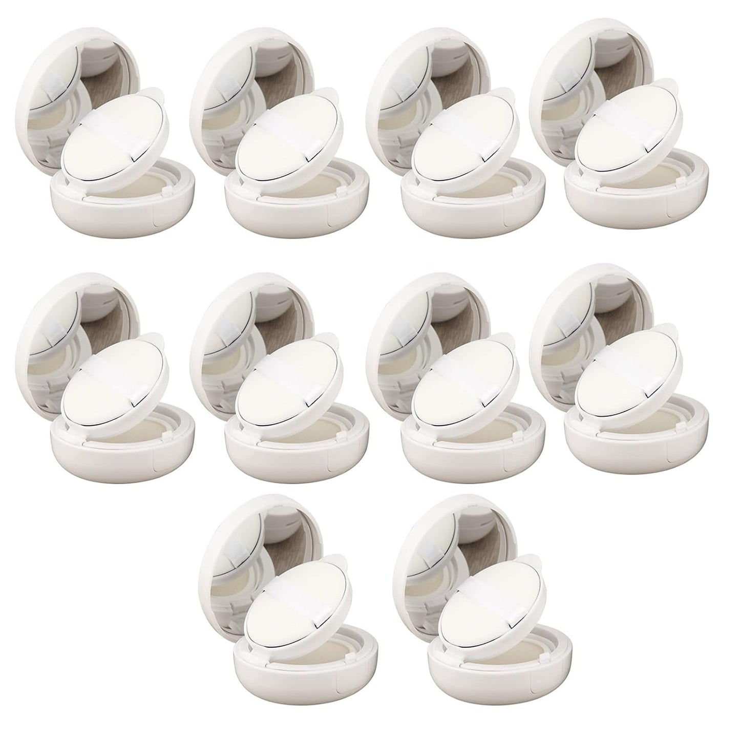 10PCS Leakproof Air Cushions Boxes 15g Empty Cosmetic Containers Makeup Packaging Refillable Cases Air Cushions Compact Case