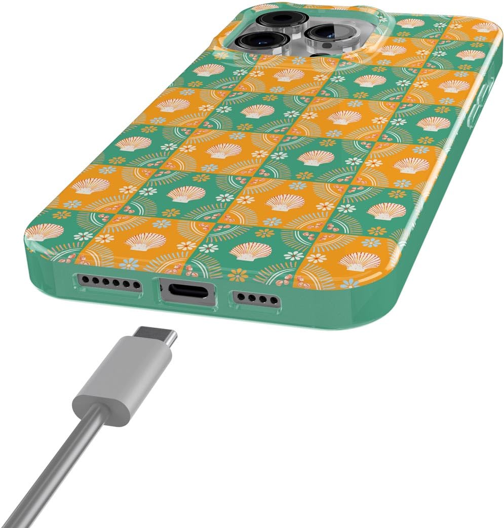 Casely iPhone 13 Pro Case | Fit Check | Neutral Checkerboard | Compatible with MagSafe | Classic Ultra Slim Design