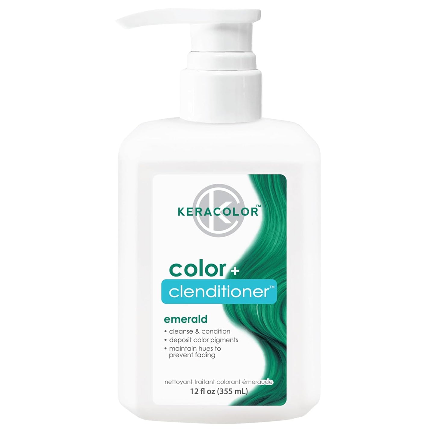 Keracolor Color + Clenditioner | 3-In-1 Color-Depositing Conditioner | 12 Fl Oz