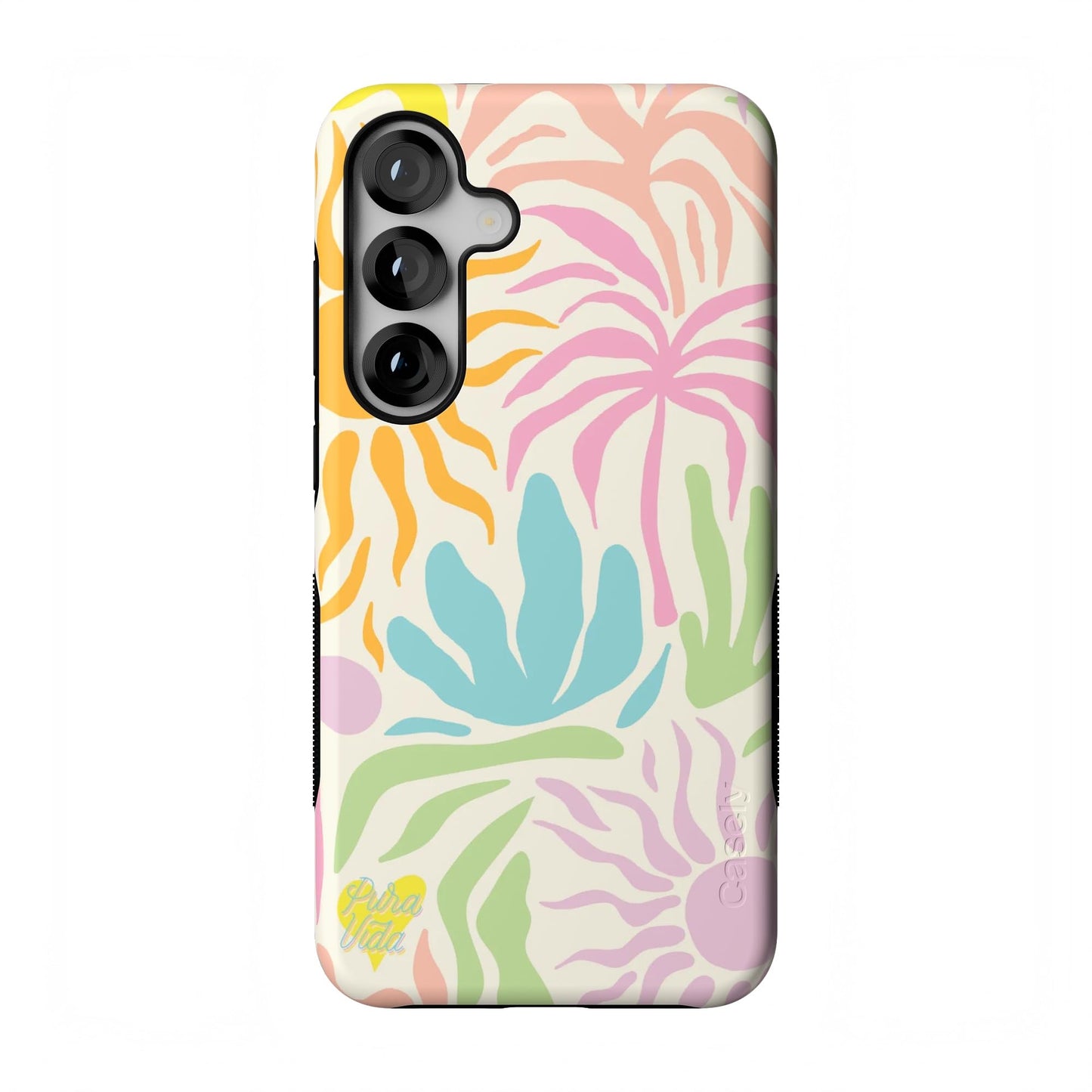 Casely Galaxy S25 Plus Case | Ink & Iris | Vintage Floral | Compatible with MagSafe | Bold Protective Design