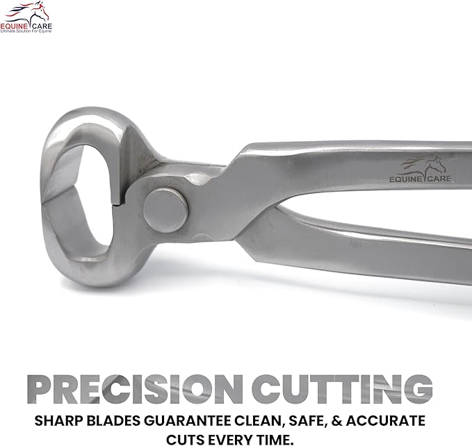 Equine Care 14-Inch Hoof Nipper – Professional Farrier Hoof Nipper Chrome Vanadium Steel | Heavy-Duty Horse Hoof Trimmer with Sharp Precision Blades, High Leverage & Comfort Grip