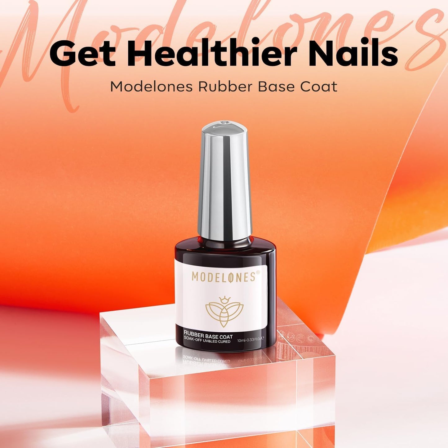 Modelones 15ml Gel Top Coat | Super Shiny No Wipe Base & Top Coat Set