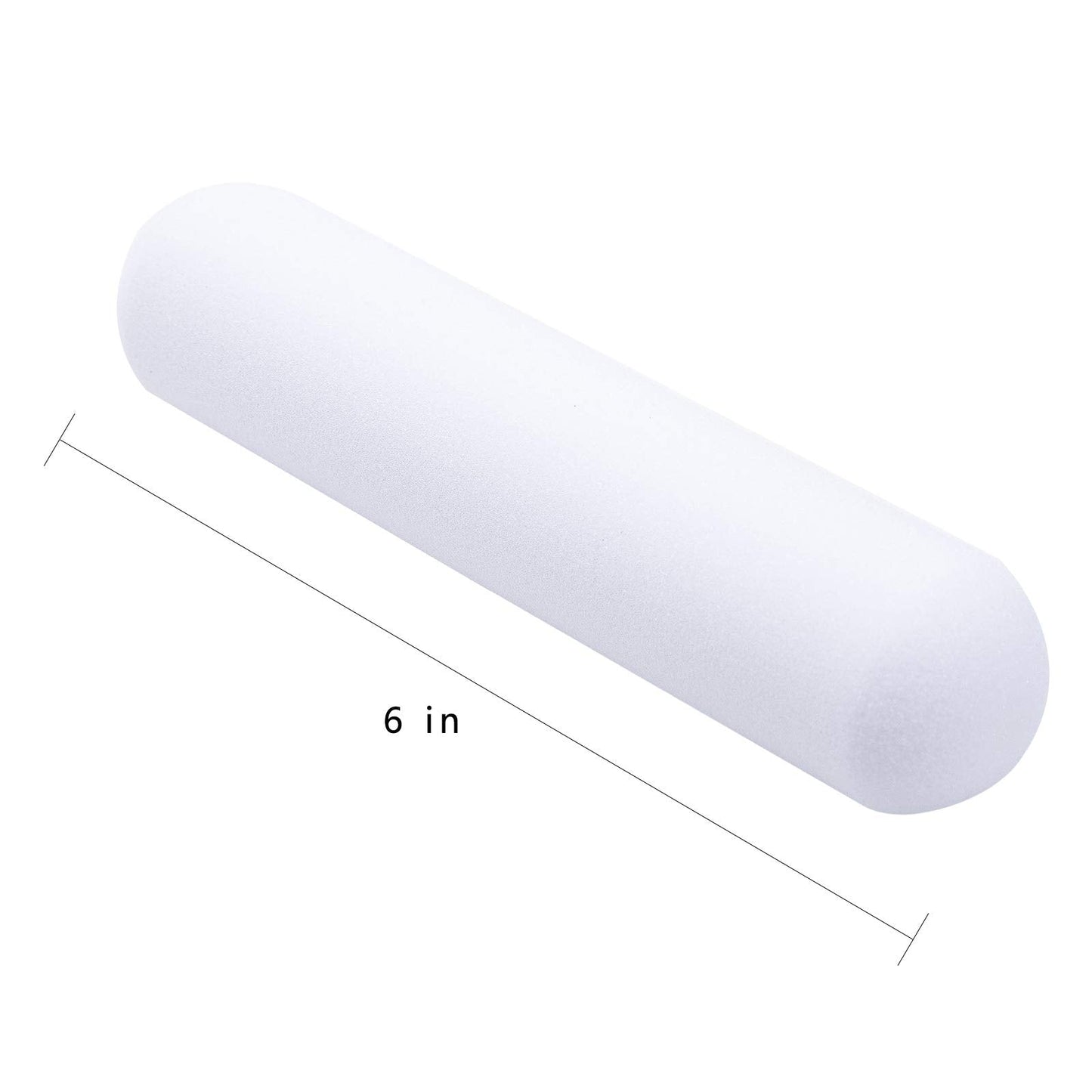 Mister Rui 10 Pack 4 Inch High Density Foam Paint Roller Covers - Small Mini Rollers for Painting Walls, Cabinets, Cupboards, Doors