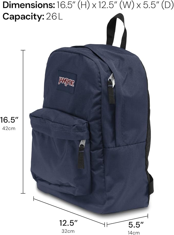 JanSport SuperBreak One Backpack - Durable, Lightweight Bookbag with 1 Main Compartment, Front Utility Pocket with Built-in Organizer - Premium Backpack, Event Horizon