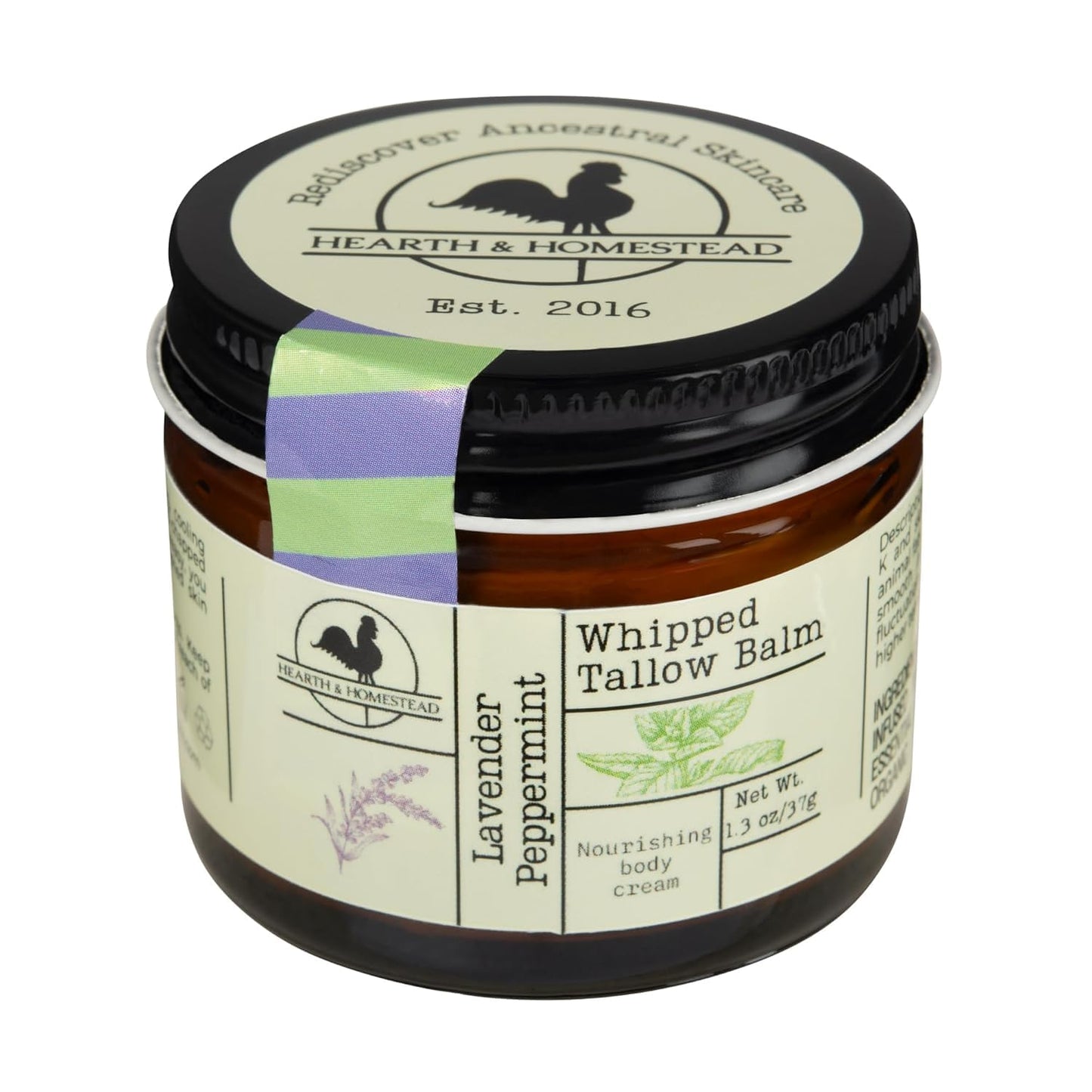 Handmade Organic Whipped Tallow Balm | Vanilla Orange | 1.3 Oz for Eczema & Rosacea