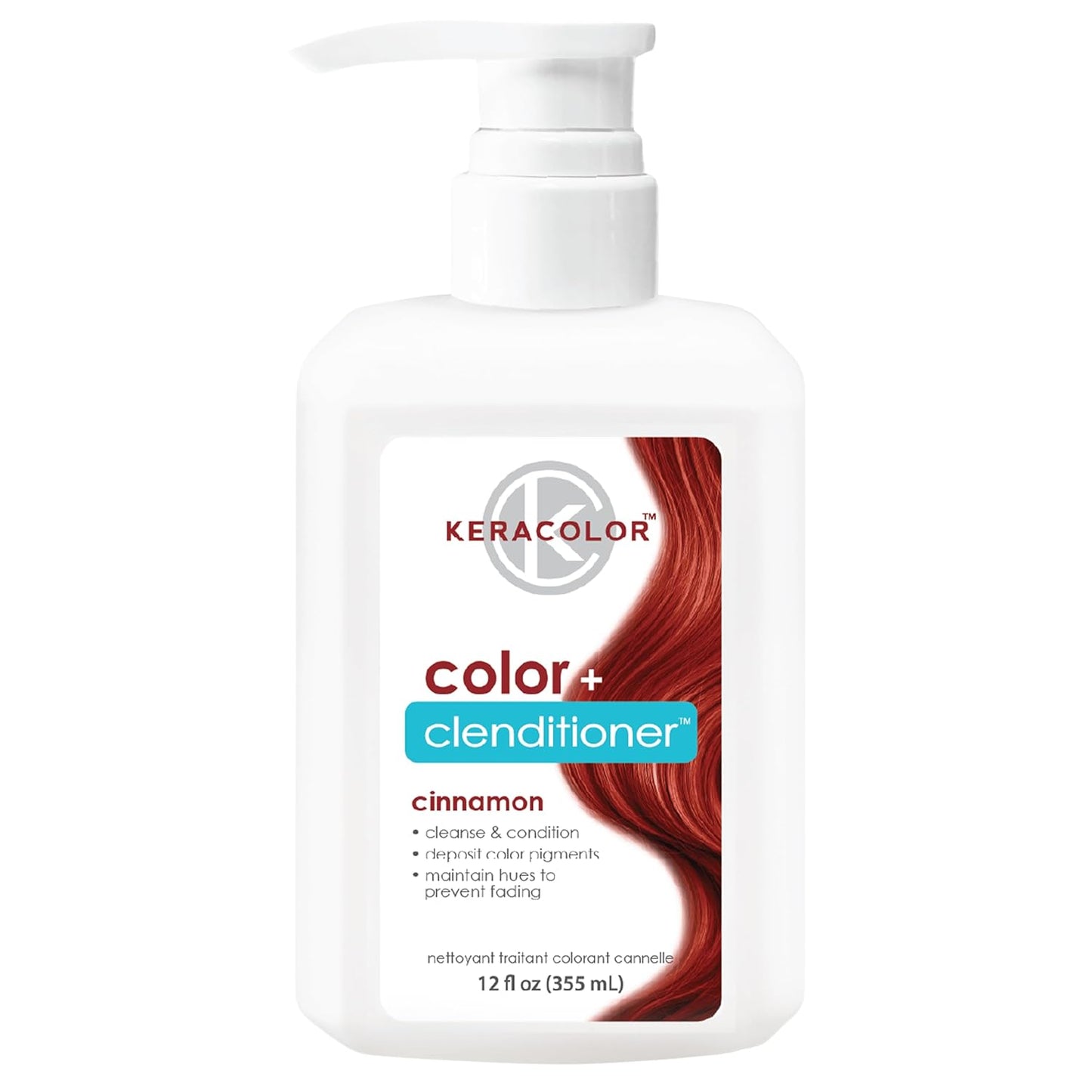 Keracolor Color + Clenditioner | 3-In-1 Color-Depositing Conditioner | 12 Fl Oz