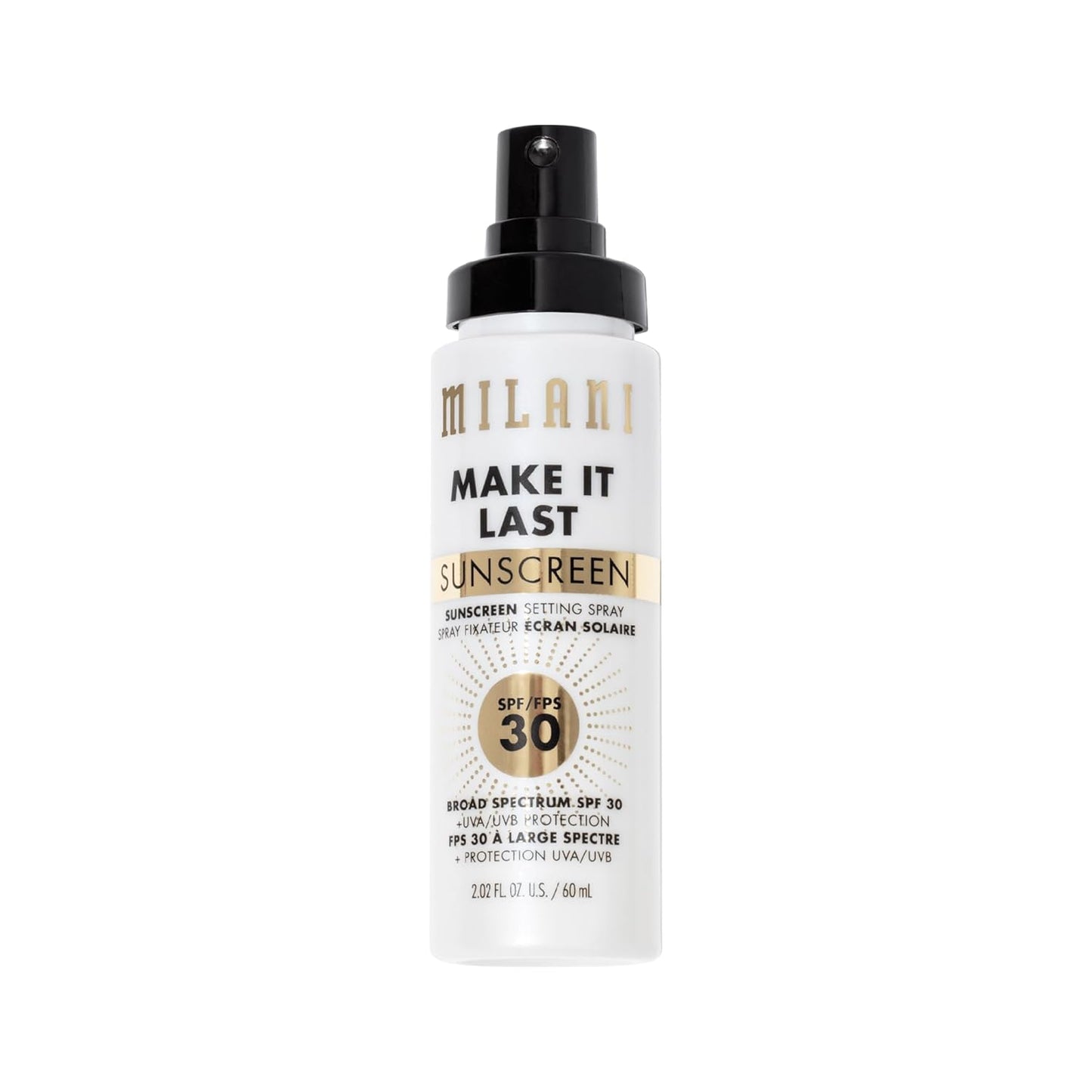 Milani Sunscreen Setting Spray & Primer | SPF 30 UVA/UVB Protection - 2 Pack